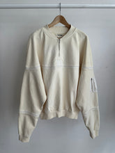 Load image into Gallery viewer, Constant Practice x J. Taverniti Off White Terry Bomber with Silk Piping
