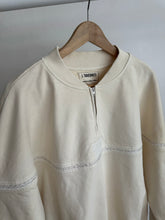 Load image into Gallery viewer, Constant Practice x J. Taverniti Off White Terry Bomber with Silk Piping