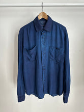 Load image into Gallery viewer, Constant Practice x J. Taverniti Indigo Garment Dyed Silk Shirt
