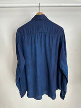 Load image into Gallery viewer, Constant Practice x J. Taverniti Indigo Garment Dyed Silk Shirt
