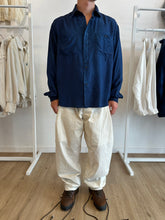 Load image into Gallery viewer, Constant Practice x J. Taverniti Indigo Garment Dyed Silk Shirt