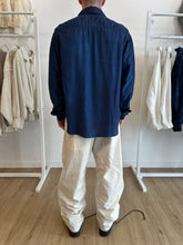 Load image into Gallery viewer, Constant Practice x J. Taverniti Indigo Garment Dyed Silk Shirt