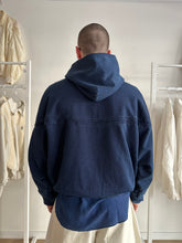 Load image into Gallery viewer, Constant Practice x J. Taverniti Indigo Garment Dyed Hoodie with Silk Piping