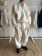 Load image into Gallery viewer, Constant Practice x J. Taverniti Off White Terry Bomber with Silk Piping