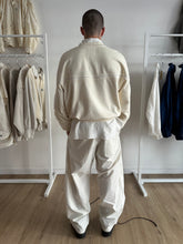 Load image into Gallery viewer, Constant Practice x J. Taverniti Off White Terry Bomber with Silk Piping