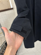 Load image into Gallery viewer, 2000s Burberry Prorsum Black Wool Trench Coat with Packable Hood and Waist Cinch - Size M