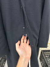 Load image into Gallery viewer, 2000s Burberry Prorsum Black Wool Trench Coat with Packable Hood and Waist Cinch - Size M