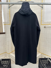 Load image into Gallery viewer, 2000s Burberry Prorsum Black Wool Trench Coat with Packable Hood and Waist Cinch - Size M
