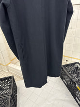 Load image into Gallery viewer, 2000s Burberry Prorsum Black Wool Trench Coat with Packable Hood and Waist Cinch - Size M