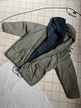 Load image into Gallery viewer, 1990s Armani Faded Seafoam Green Military Parka with Removeable Quilted Lining - Size XL