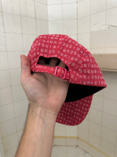 Load image into Gallery viewer, 2000s Issey Miyake Red Jacquard Logo 5 Panel Hat - Size OS