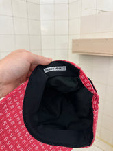 Load image into Gallery viewer, 2000s Issey Miyake Red Jacquard Logo 5 Panel Hat - Size OS
