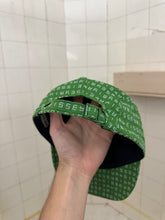 Load image into Gallery viewer, 2000s Issey Miyake Green Jacquard Logo 5 Panel Hat - Size OS