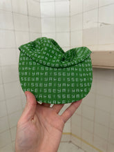 Load image into Gallery viewer, 2000s Issey Miyake Green Jacquard Logo 5 Panel Hat - Size OS