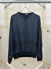 Load image into Gallery viewer, 1980s Vintage Silk Crewneck with Articulated Ribbing - Size M