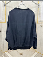 Load image into Gallery viewer, 1980s Vintage Silk Crewneck with Articulated Ribbing - Size M