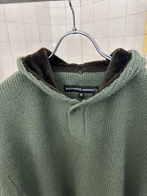 Load image into Gallery viewer, 1990s Katharine Hamnett Hooded Knit Sweater with Fleece Lining - Size M