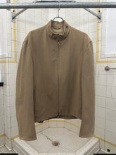 Load image into Gallery viewer, ss2001 Burberry Prorsum Tan Moto Jacket with Leather Detailing - Size L