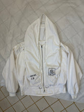 Load image into Gallery viewer, 1980s Marithe Francois Girbaud White Hooded Life Preserver Jacket - Size M