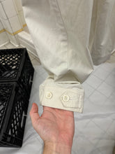 Load image into Gallery viewer, 1980s Issey Miyake White Pleated Trousers with Zippered Backpockets - Size M