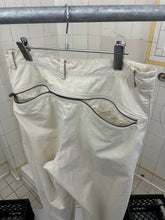 Load image into Gallery viewer, 1980s Issey Miyake White Pleated Trousers with Zippered Backpockets - Size M