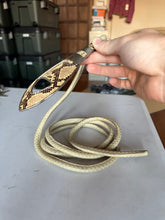 Load image into Gallery viewer, 1980s Issey Miyake Python Buckle Leather Rope Belt - Size OS