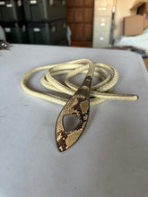 Load image into Gallery viewer, 1980s Issey Miyake Python Buckle Leather Rope Belt - Size OS