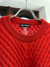Load image into Gallery viewer, aw1991 Issey Miyake Red Ribbed Knit Sweater - Size M