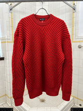 Load image into Gallery viewer, aw1991 Issey Miyake Red Ribbed Knit Sweater - Size M
