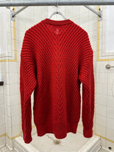 Load image into Gallery viewer, aw1991 Issey Miyake Red Ribbed Knit Sweater - Size M