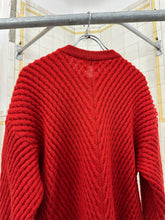 Load image into Gallery viewer, aw1991 Issey Miyake Red Ribbed Knit Sweater - Size M