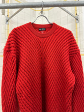 Load image into Gallery viewer, aw1991 Issey Miyake Red Ribbed Knit Sweater - Size M