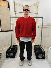 Load image into Gallery viewer, aw1991 Issey Miyake Red Ribbed Knit Sweater - Size M