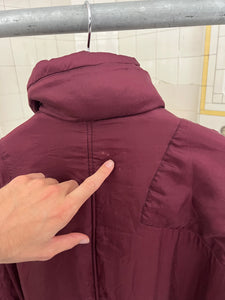 1980s Katharine Hamnett Padded Silk Double Breasted Bomber - Size XL