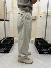 Load image into Gallery viewer, 1980s Issey Miyake White Pleated Trousers with Zippered Backpockets - Size M