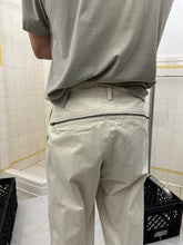 Load image into Gallery viewer, 1980s Issey Miyake White Pleated Trousers with Zippered Backpockets - Size M