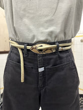 Load image into Gallery viewer, 1980s Issey Miyake Python Buckle Leather Rope Belt - Size OS