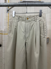 Load image into Gallery viewer, ss1991 Issey Miyake Double Pleated Khaki Trousers - Size S