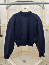 Load image into Gallery viewer, aw1993 Issey Miyake Cropped Sweatshirt with Topstitched Shoulderpads - Size M