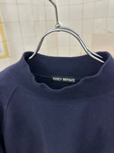 Load image into Gallery viewer, aw1993 Issey Miyake Cropped Sweatshirt with Topstitched Shoulderpads - Size M