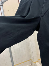 Load image into Gallery viewer, 1980s Issey Miyake Black Cotton Twill Pleated Moto Trousers - Size S