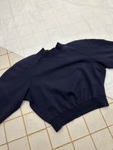 Load image into Gallery viewer, aw1993 Issey Miyake Cropped Sweatshirt with Topstitched Shoulderpads - Size M