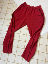 Load image into Gallery viewer, 1980s Issey Miyake Red Zipper Sweatpants - Size L