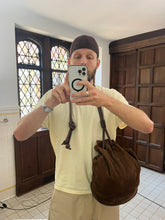 Load image into Gallery viewer, 1980s Issey Miyake Suede Drawstring Bag - Size OS
