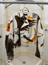 Load image into Gallery viewer, ss1994 Issey Miyake Painted Bald Eagle Double Breasted Jacket - Size L