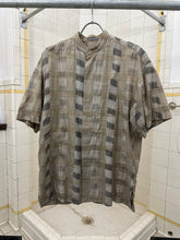 Load image into Gallery viewer, 1980s Issey Miyake Brush Plaid Button Up Shirt - Size M