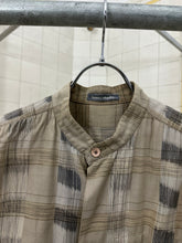 Load image into Gallery viewer, 1980s Issey Miyake Brush Plaid Button Up Shirt - Size M