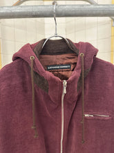 Load image into Gallery viewer, 1990s Katharine Hamnett Burgundy Hooded Bomber - Size M