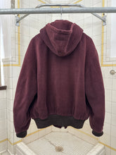 Load image into Gallery viewer, 1990s Katharine Hamnett Burgundy Hooded Bomber - Size M