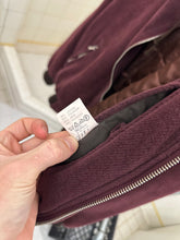 Load image into Gallery viewer, 1990s Katharine Hamnett Burgundy Hooded Bomber - Size M